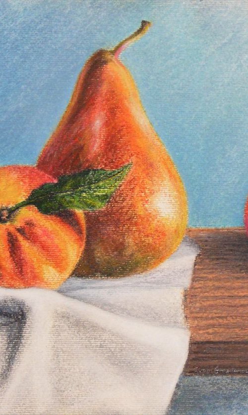 "Pear and two peaches" by Ivan  Grozdanovski