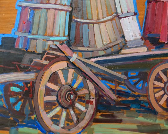 Wooden vehicle Painting