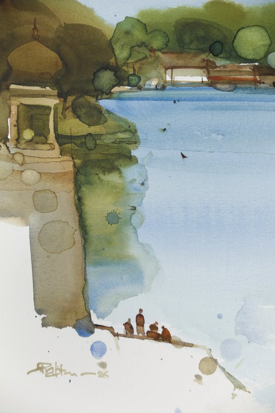 Ganga flows, Haridwar views