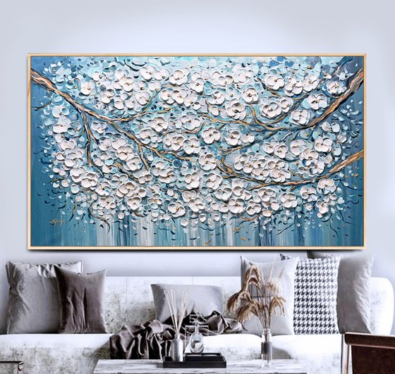 Blue Sakura Branches