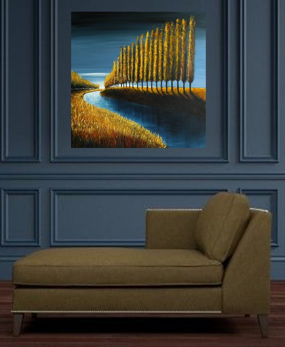 The Lines of Autumn VII- Fields and Colors Series