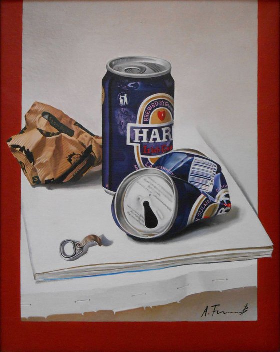 Still Life with Beer Cans