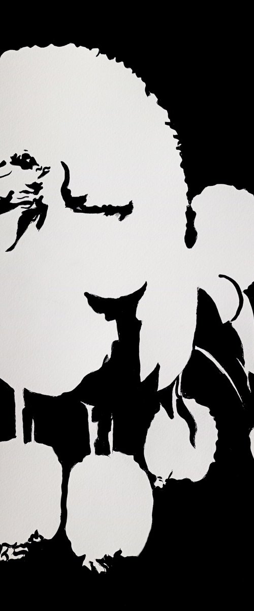 Standard Poodle IV by Simona Tsvetkova