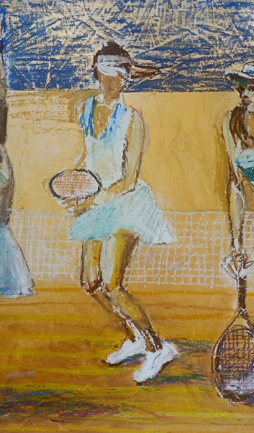 Three Tennis players by Oxana Raduga