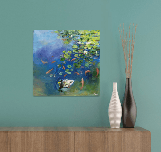 Water lily pond