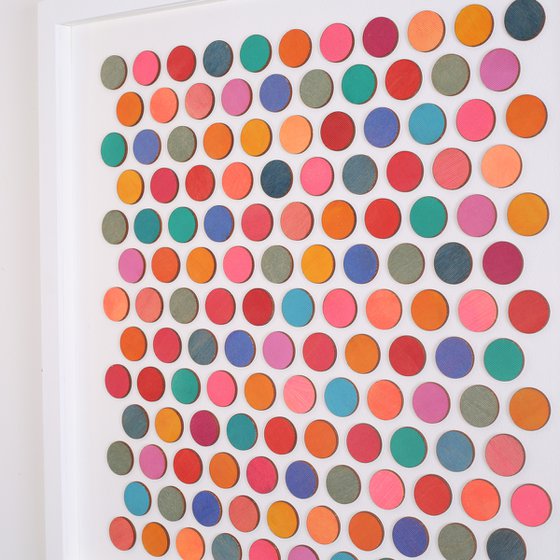 Original dots colour study 3d painting