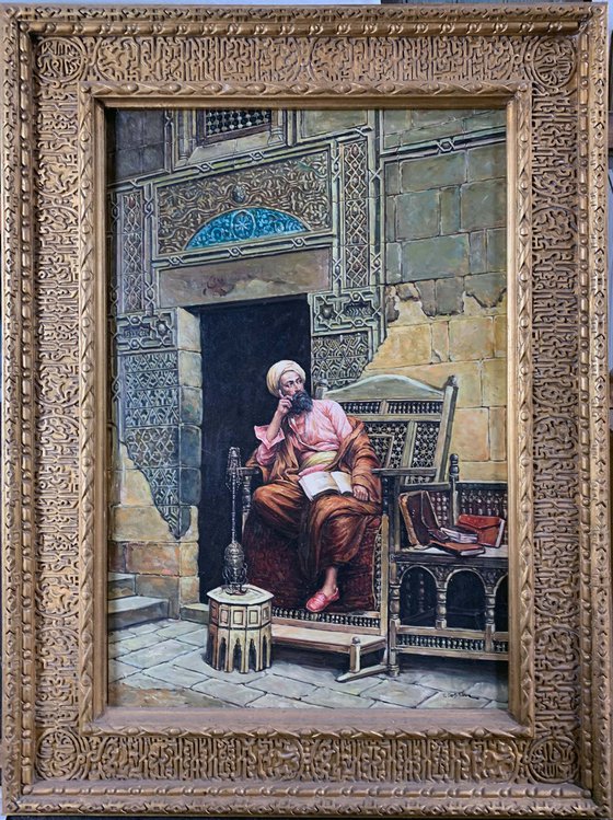 Exceptional Master piece of Oriental Painting and Frame [1881]