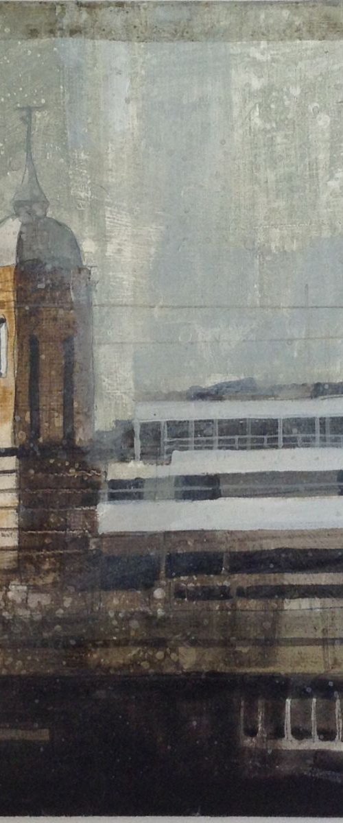 St Paul's and two towers, London by Julian Sutherland-Beatson