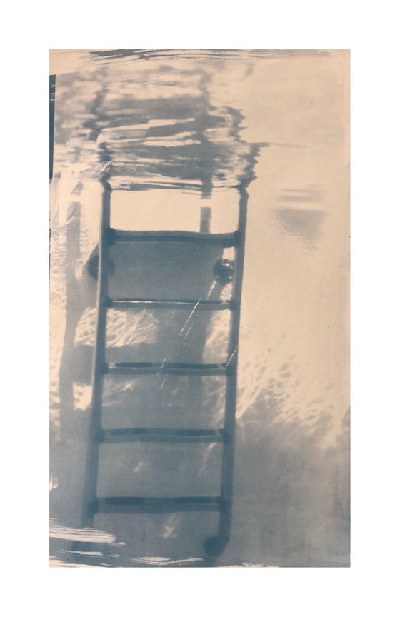 Up or Down- Cyanotype Print