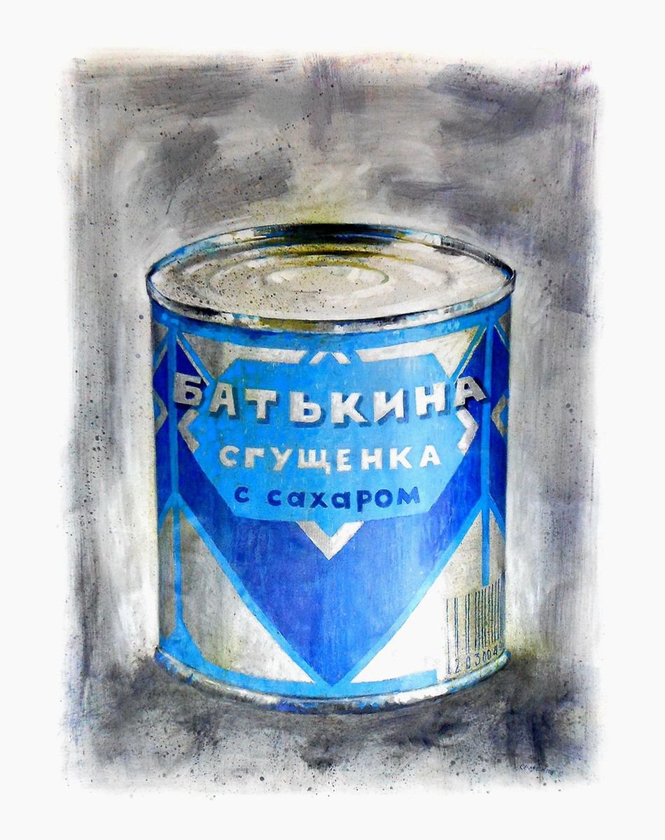 Big can of condensed milk by Evgen Semenyuk