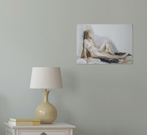 reclining female nude