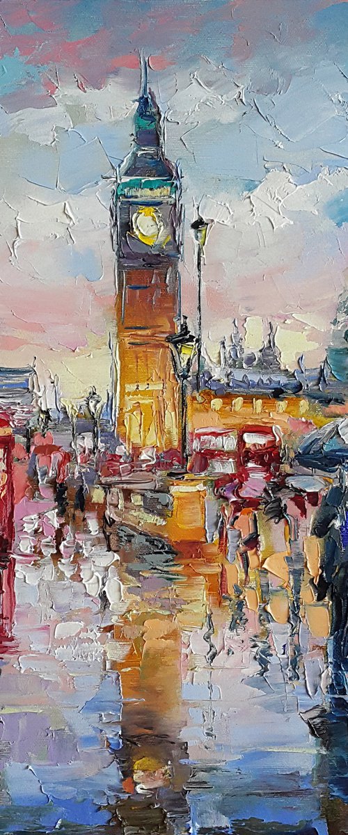 London Summer rain by Viktoria Lapteva