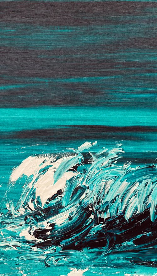 Stormy Waters - Ocean Wave by Annette Spinks