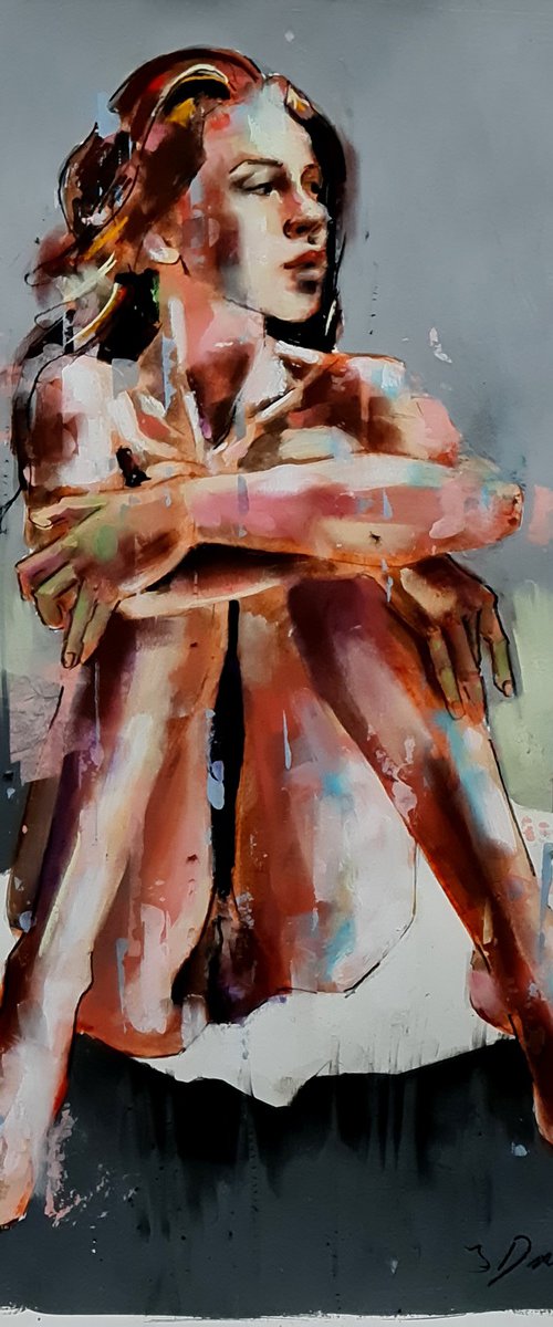 seated figure  10-14-22 by Thomas Donaldson