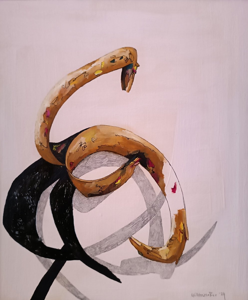 Not A Snake 8.0 / Uruboro/ By Isabellangela Germinario, 16 X 16, Artwork For Sale On Artfinder