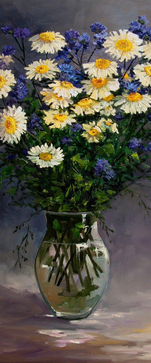 Autumn chrysanthemums by Tetiana Vysochynska