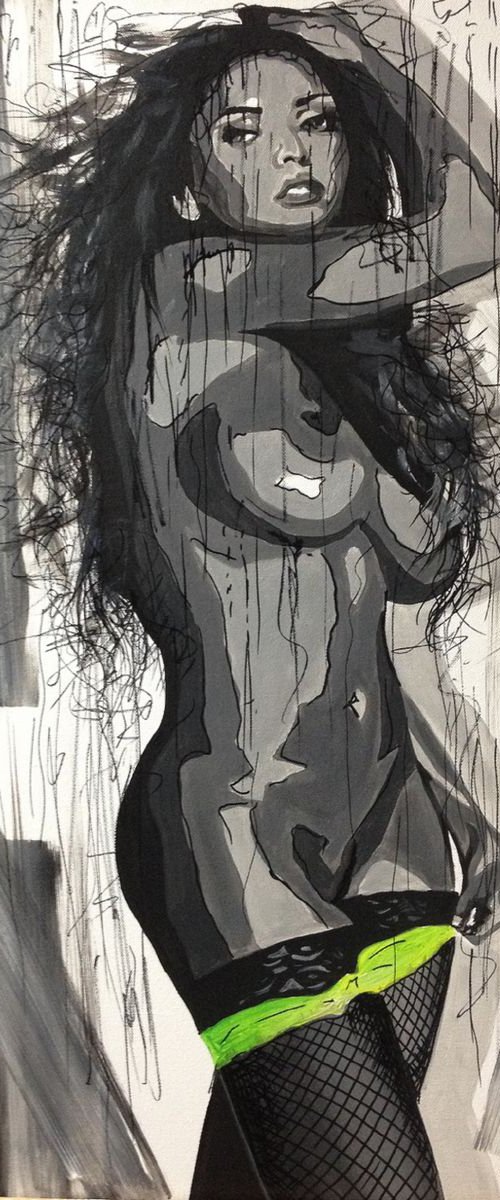 Naked woman Black & White Eka Peradze Art by Eka Peradze