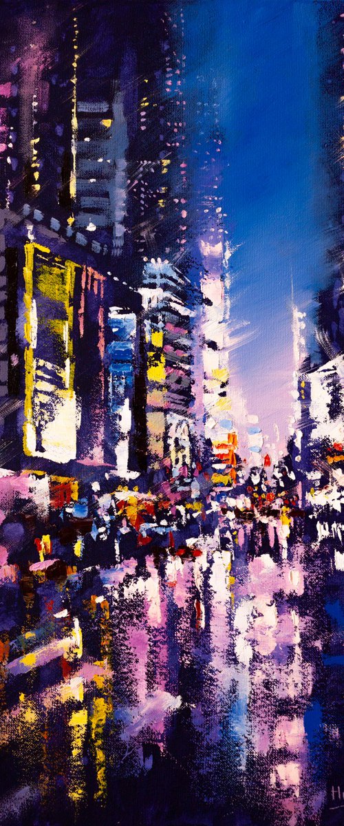 Night city lights by Aleksandr Neliubin