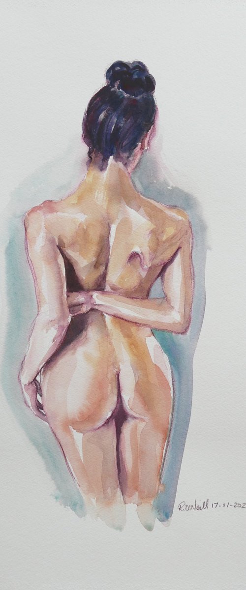 Standing female nude by Rory O’Neill