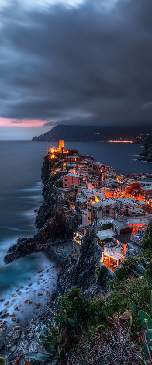 LIGHT OF EVENING ON VERNAZZA by Giovanni Laudicina