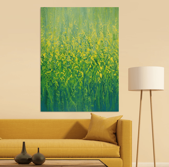 Cascading Green and Yellow