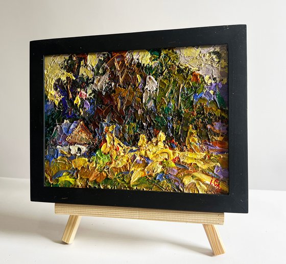 Corn fields in the village