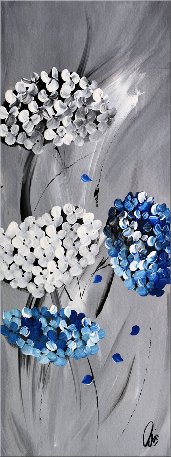 Elegance  - Abstract- Painting- Acrylic Art- Canvas Art- Wall Art- Oversized - Flower Painting