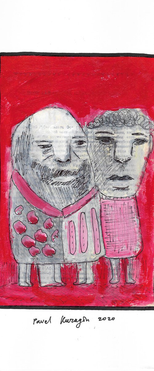 Two old men by Pavel Kuragin