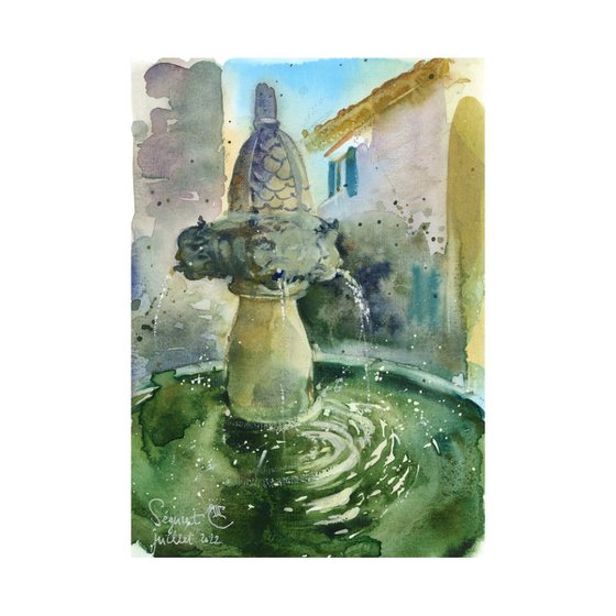 Fontaine of Provence. Séguret