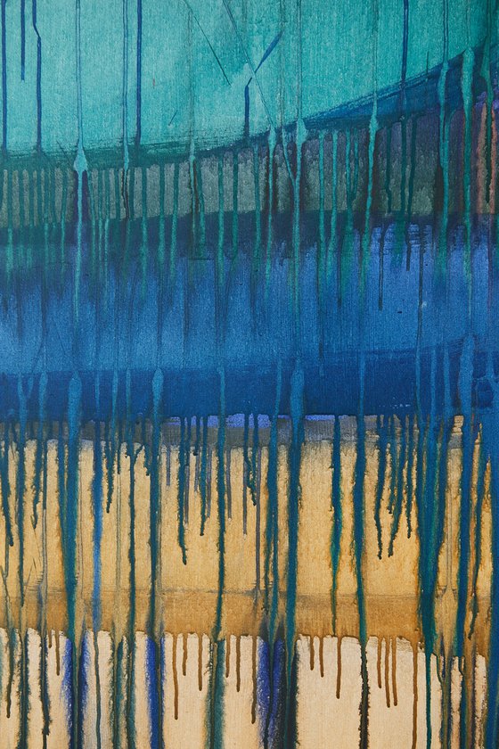 Hold Onto The Feeling / Red Grey Turquoise