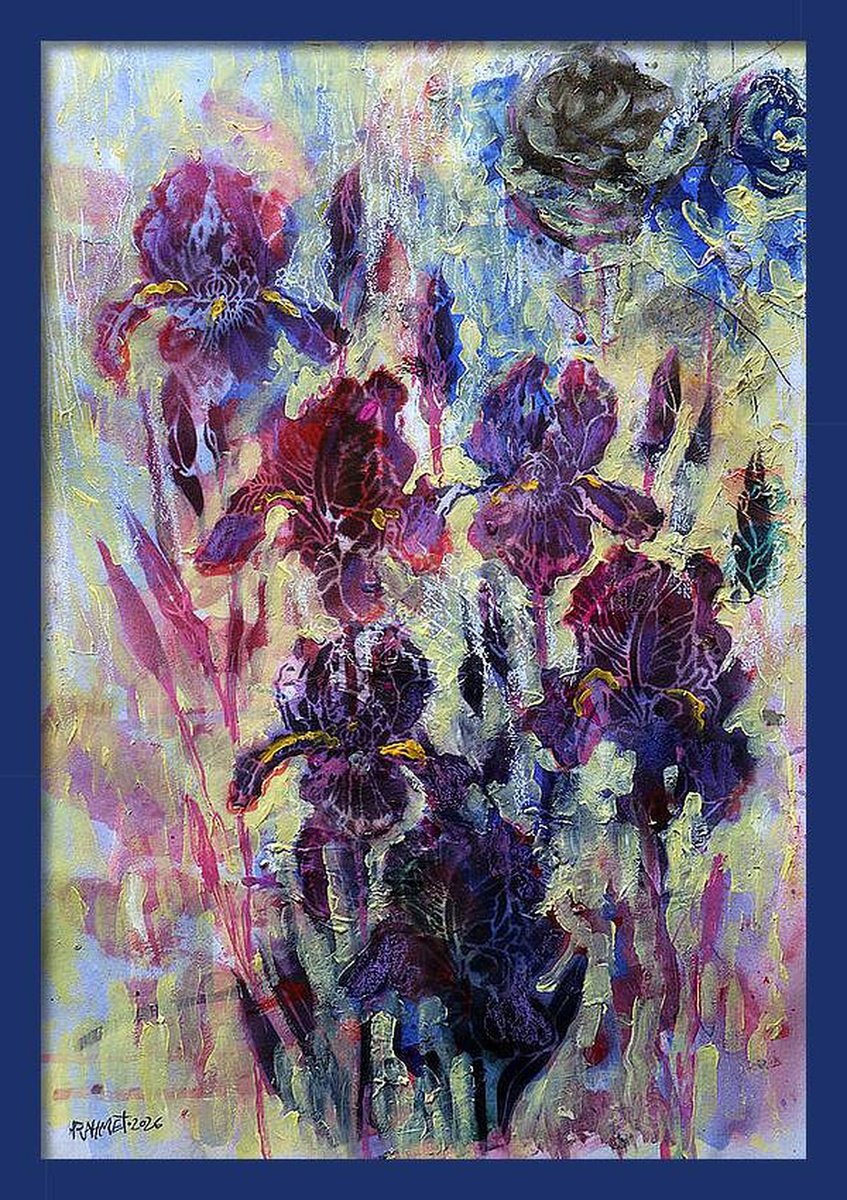  Fantasy With Flowers 339: Paper 59X42Cm By Rakhmet Redzhepov, 17 X 23, Artwork For Sale On Artfinder