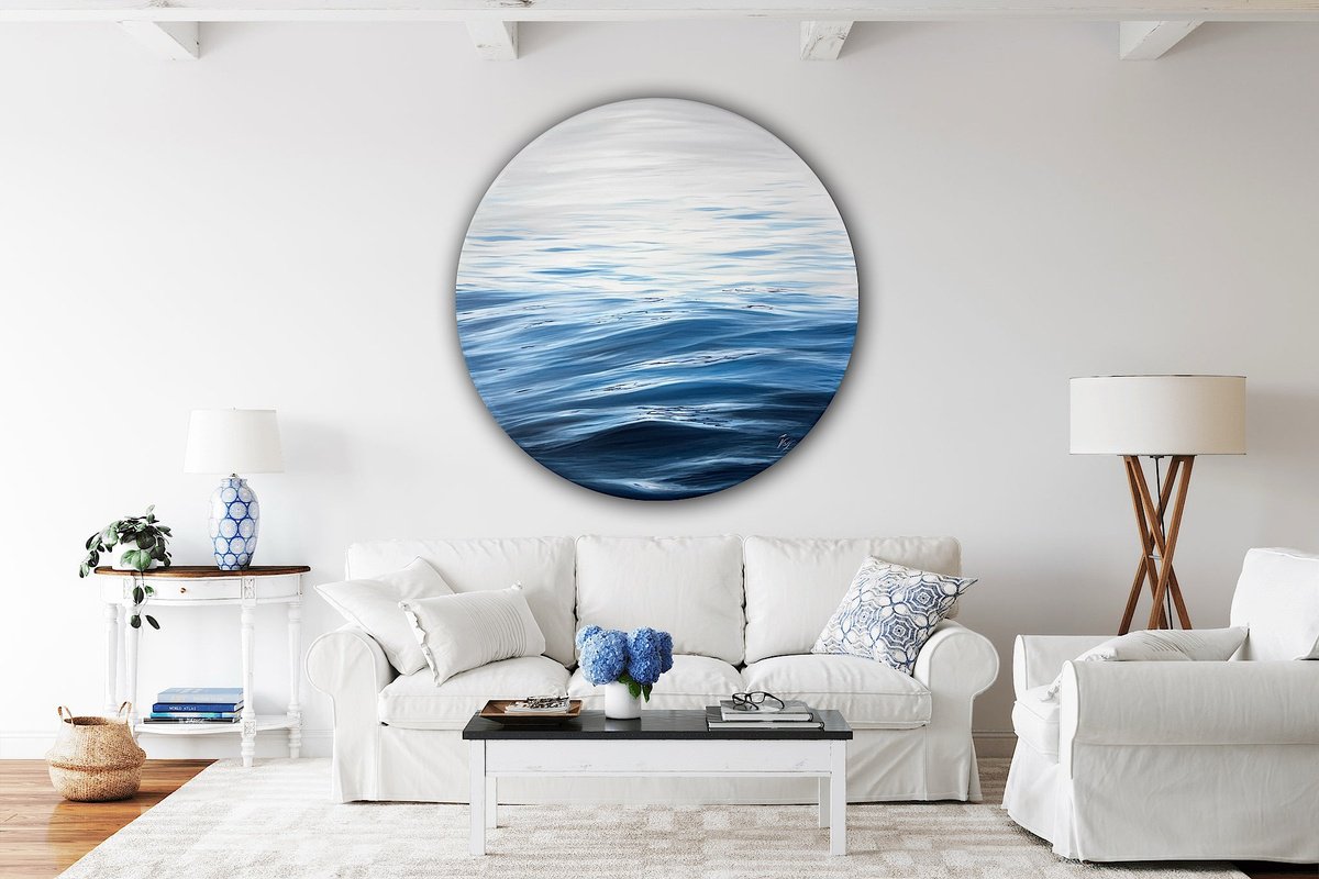 Photorealistic Oil Painting , The Rhythm Of Blues By Eva Volf, 46 X 46, Artwork For Sale On Artfinder