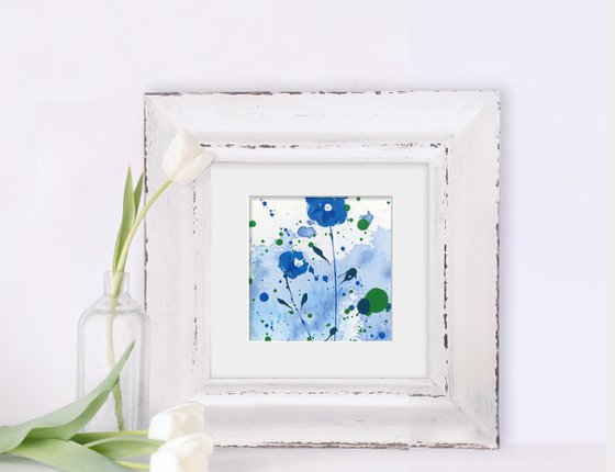 Dreaming In Blue Collection 2 - Set of 6 - Floral art by Kathy Morton Stanion