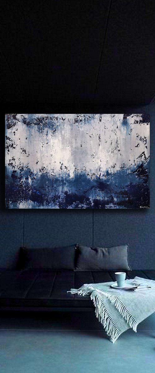 150x100cm. / abstract painting / Abstract 1236 by Alex Senchenko