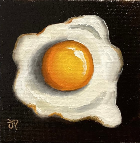 Little fried egg still life