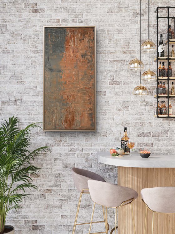 „Where silence dwells“ 50x100x2 cm