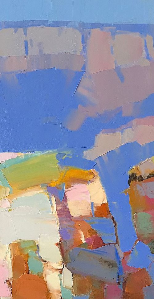 Grand Canyon, Handmade oil painting, One of a kind by Vahe Yeremyan