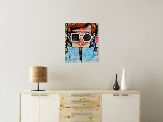 Funny Fashion - Original New Contemporary Pop Art Painting on Canvas Ready To Hang