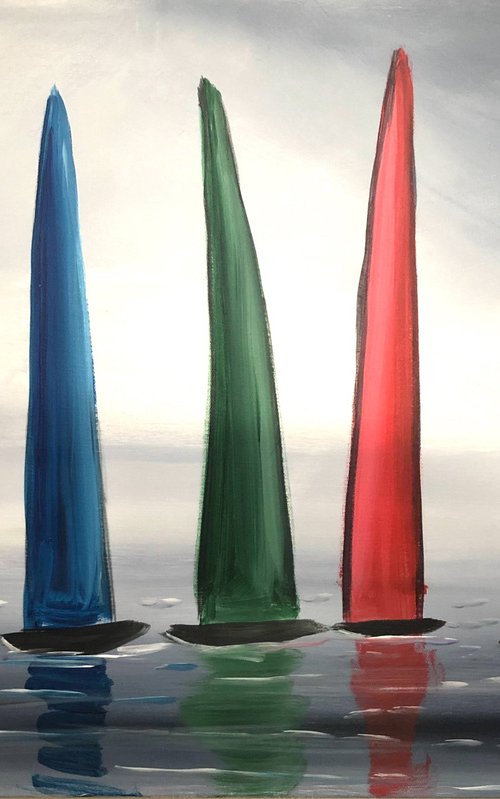 Bright Colourful Regattas by Aisha Haider