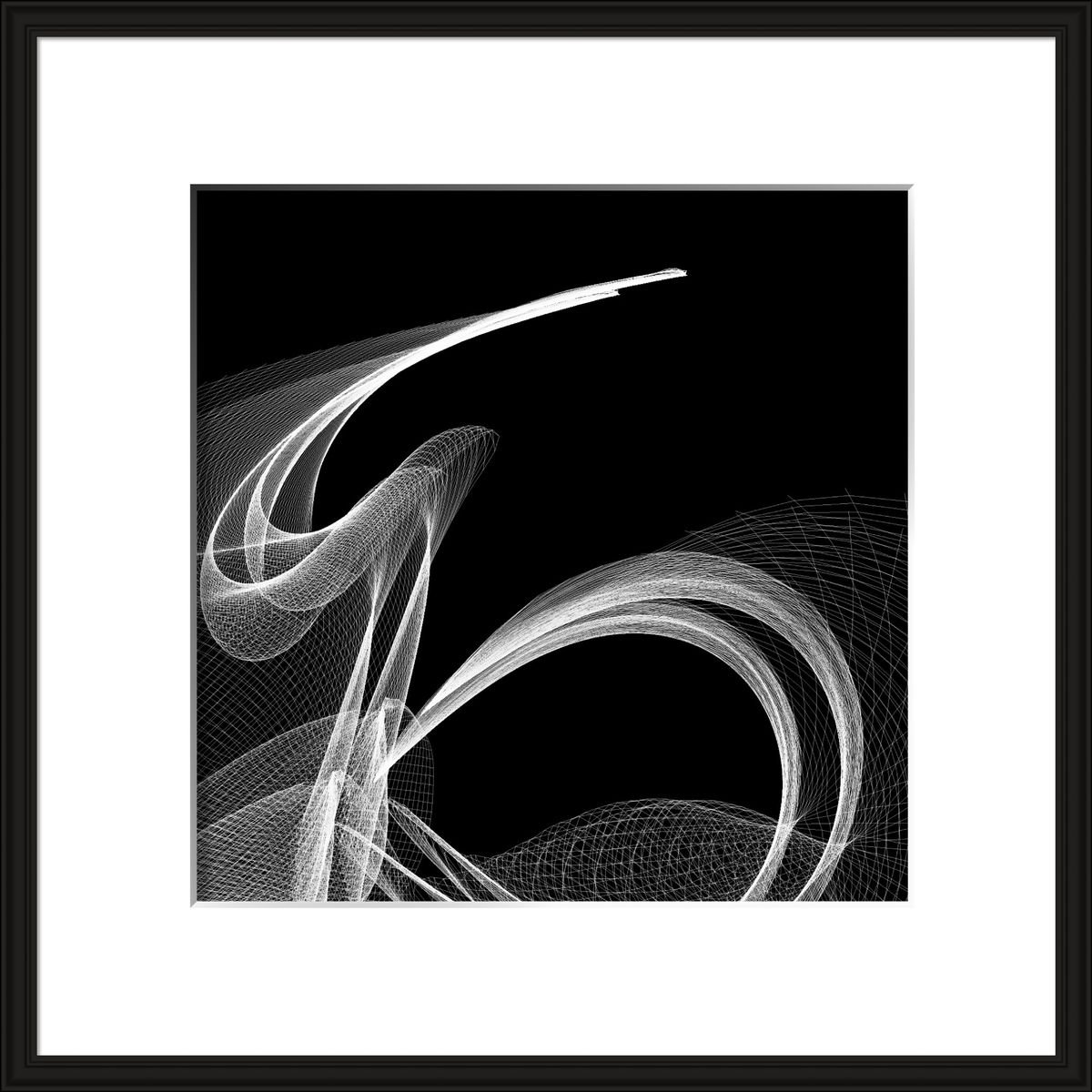 Geometric Abstract Giclee Print By Shabs Beigh, 20 X 20", The Alphabet, Original Artwork