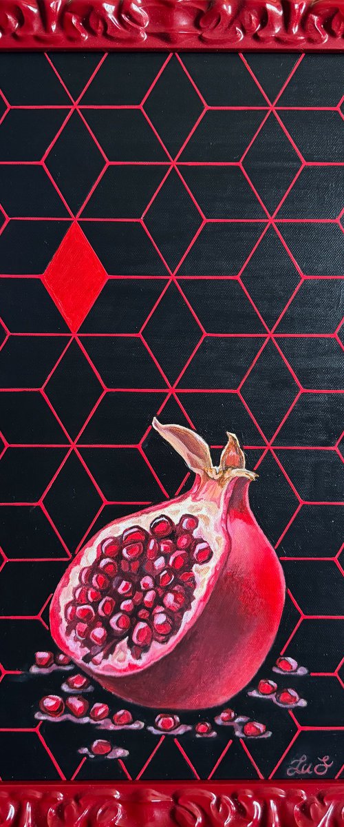 Pomegranate fruit by Lu Sakhno