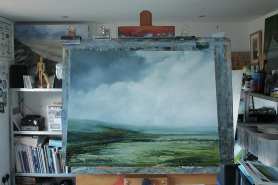 Here comes the rain, Irish Landscape