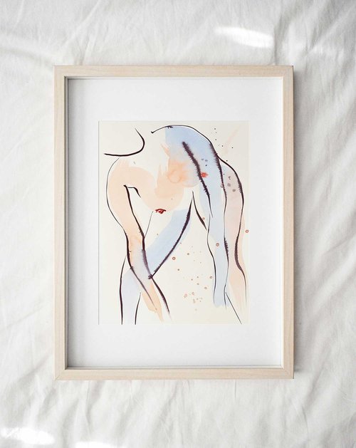 'Flow', nude study by Eve Devore