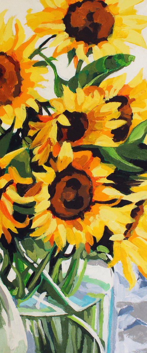 Sunflowers in Glass by Melinda Patrick