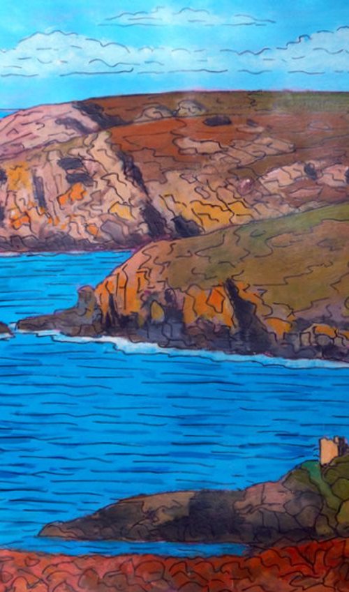 Coast from Gurnards Head by Tim Treagust