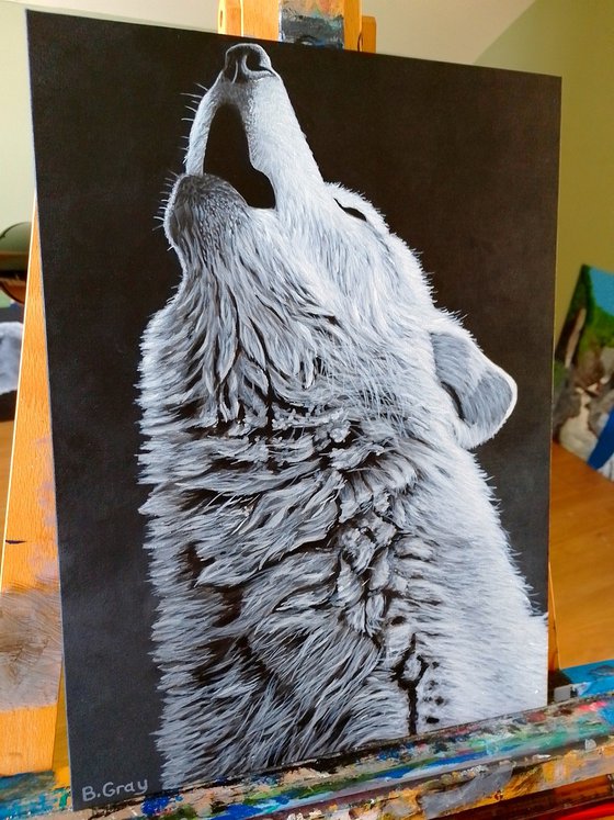 Wolf painting 2