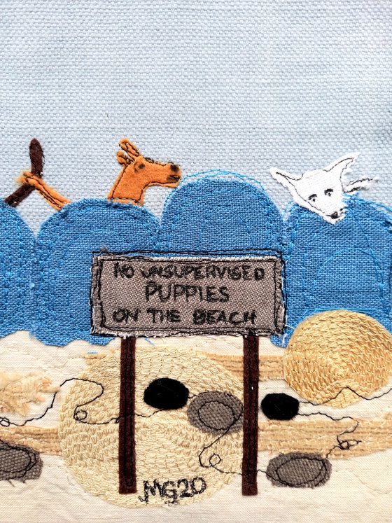 The Lifeguards-textile collage
