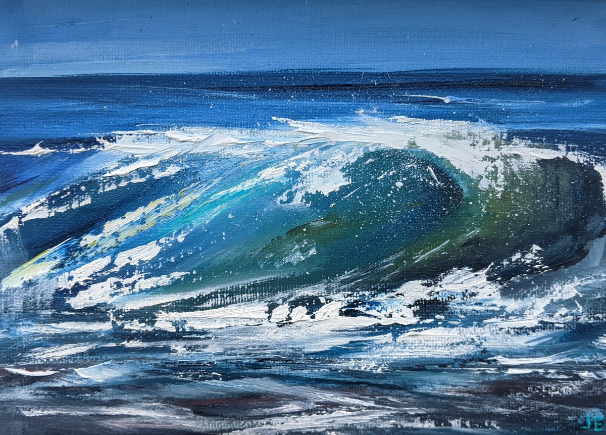 Miniature Wave Seascape by Jo Earl