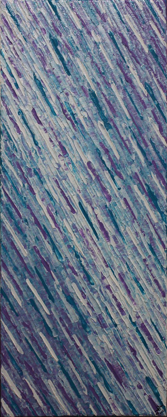 Violet blue white knife texture