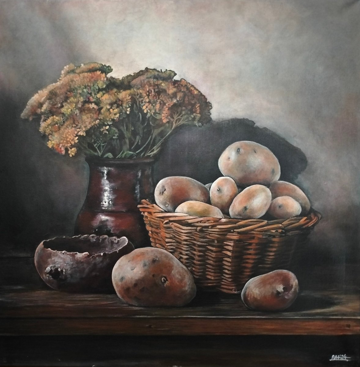 Second Bread By Irina Dmitrieva, 24 X 24, Artwork For Sale On Artfinder
